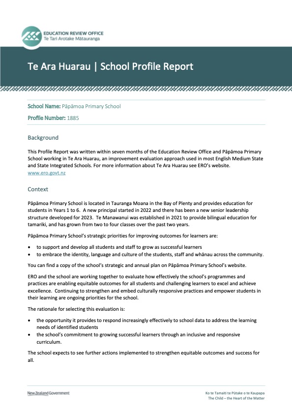 1885 Papamoa Primary School - Te Ara Huarau School Profile Report (1).jpg