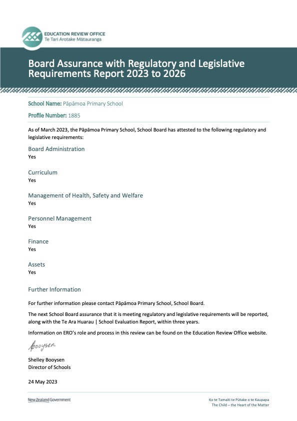 1885 Papamoa Primary School Board Assurance with Regulatory and Legislative Requirements Report (1).jpg